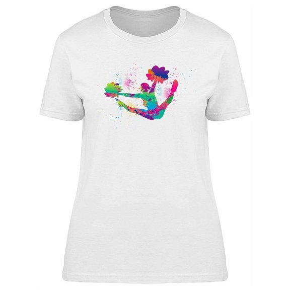 Cheerleading Colored Design T-Shirt Women -Image by Shutterstock, Female Medium