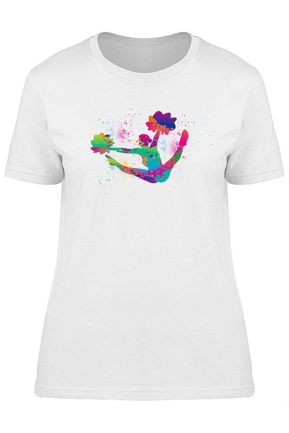 Cheerleading Colored Design T-Shirt Women -Image by Shutterstock, Female Small