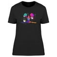 thumbnail image 1 of Cheerleading Colorful Design T-Shirt Women -Image by Shutterstock, Female Large, 1 of 2