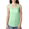 thumbnail image 1 of Cheerleading Eat Sleep Cheer Girl Sports Ladies Racerback Tank Top, Mint, Small, 1 of 3
