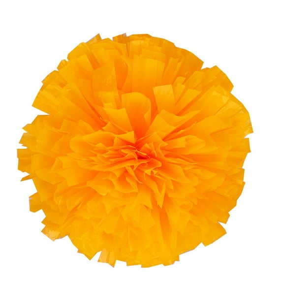 Cheerleading Flower Ball Cheerleading Party Hand Flower Ball - Cheer Pom Poms Metallic with Ring Handle for Spirit Cheering Dance Sports Kids Adults(1*Flower Ball)
