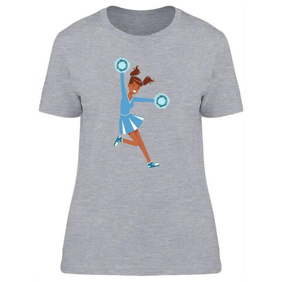 Cheerleading Girl In Blue T-Shirt Women -Image by Shutterstock, Female Large