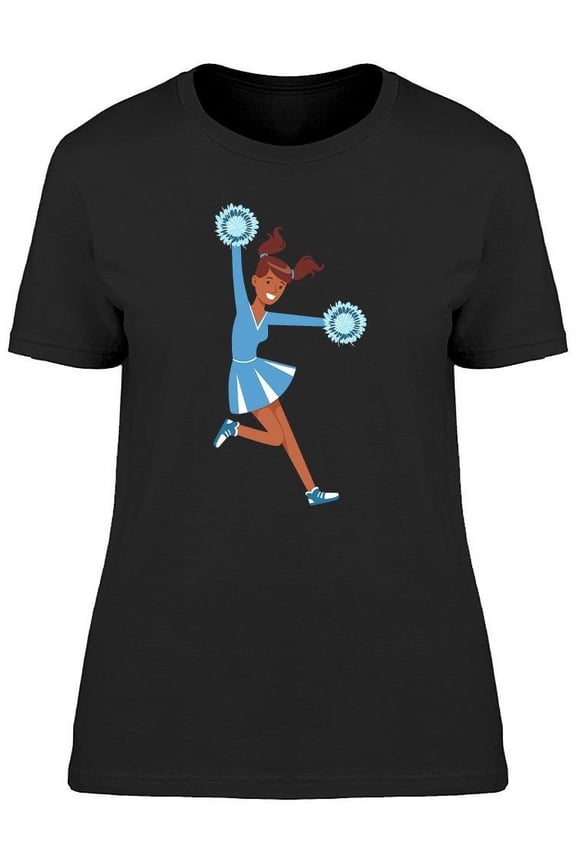 Cheerleading Girl In Blue T-Shirt Women -Image by Shutterstock, Female Medium