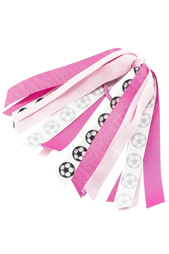 Cheerleading Hair Accessories, Ribbon Scrunchies, Sports Ribbon Hair Ties, Cheerleader Competition Accessories - Satin Material With Sleek Semi-Gloss Look, Stretchy