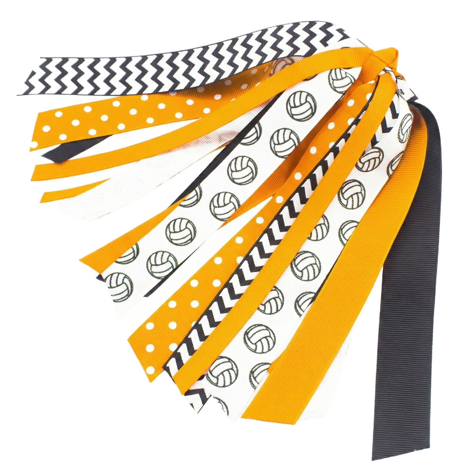 Cheerleading Hair Streamers Sports Ribbon Scrunchies Durable Competition Ponytail Holder for Game Day Performance and Athletic Spirit Events