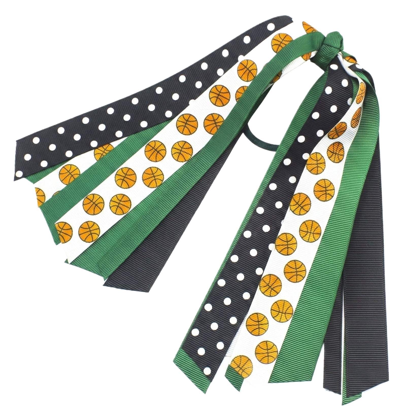 Cheerleading Hair Streamers Sports Ribbon Scrunchies Durable Competition Ponytail Holder for Game Day Performance and Athletic Spirit Events