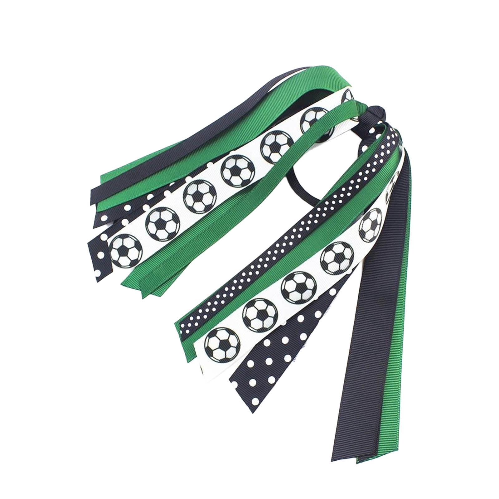 Cheerleading Hair Streamers Sports Ribbon Scrunchies Durable Competition Ponytail Holder for Game Day Performance and Athletic Spirit Events