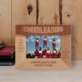 thumbnail image 1 of Cheerleading Is A Sport That Requires A Lot Of Dedication And Practice Personalized Wooden Frame-5" x 3 1/2" Brown Horizontal, 1 of 1