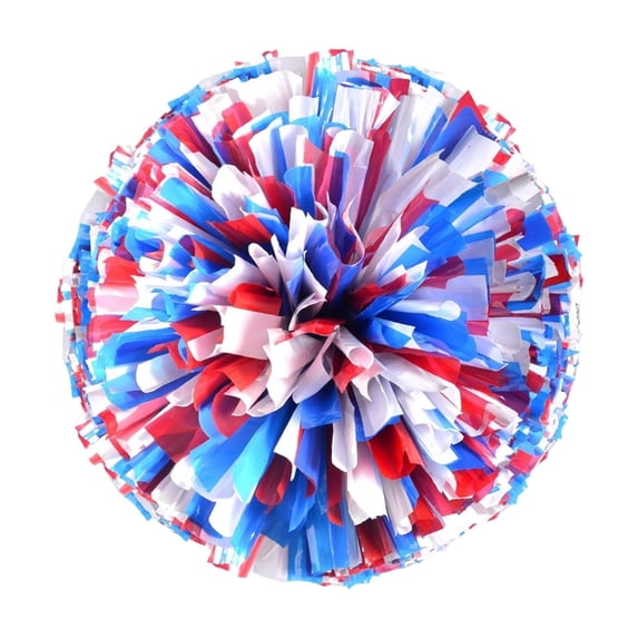 Cheerleading Pom Poms 1 Pcs Metallic Foil Cheer Pom Poms with Handles for Adults Sports Team Spirit Cheering Dance Performance and Party Decorations