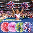 thumbnail image 1 of Cheerleading Pom Poms Set Dance Cheer Hand Flowers for Football Game Rally Pep Rally Spirit Club Competition Accessory, 1 of 7