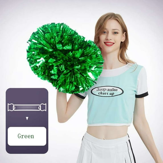 Cheerleading Pom Poms for Kids, 2 PCS Cheerleader Cheering Squad Pompoms for Boy Girl School Sports Games Team Spirit Cheer