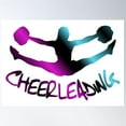 thumbnail image 1 of Cheerleading Poster Wall Art, Modern Wall Decor For Living Room Bedroom, 8x12 UNFRAMED, 1 of 3