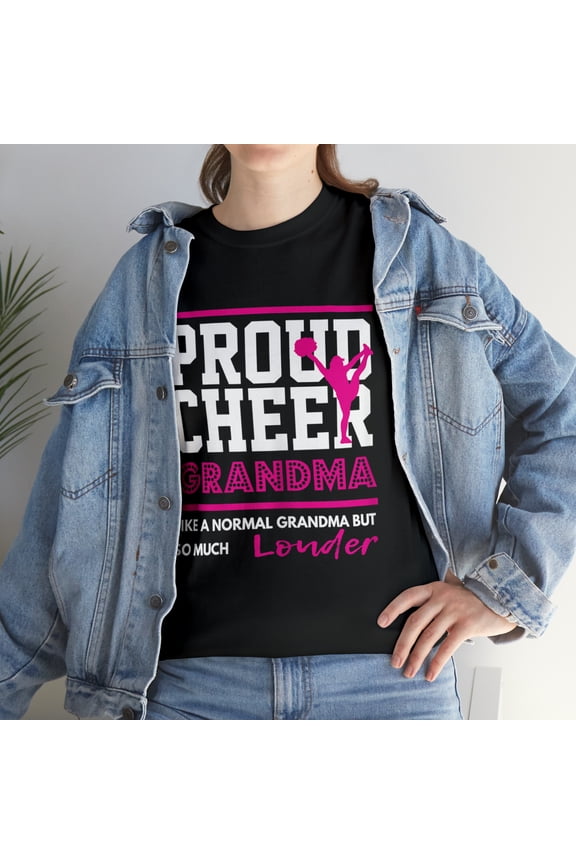 Cheerleading Proud Cheer Grandma Like A Normal Grandma T-Shirt