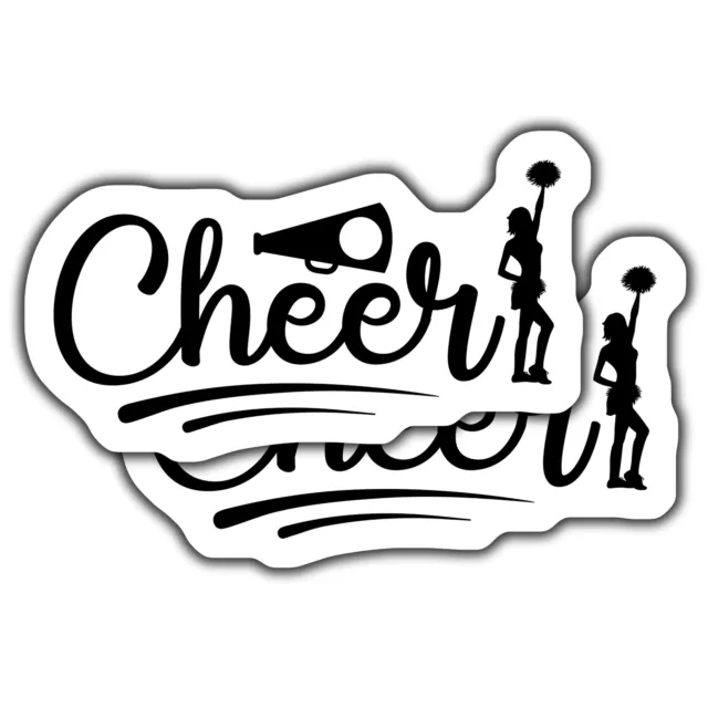 Cheer Fly Sticker Cheerleading Stickers Sports Team Spirit Decals Large Cheer Squkindle ...