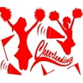 thumbnail image 1 of Cheerleading - Wall Decal Picture Art Image Design - Color=As Seen - Size=20"X20" - Living Room - Peel & Stick Sticker - Vinyl Wall Decal, 1 of 1