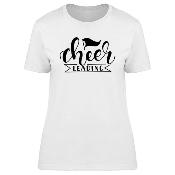 Cheerleading With Flag T-Shirt Women -Image by Shutterstock, Female Large