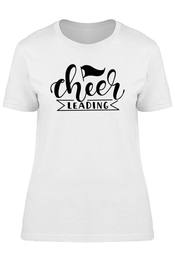 Cheerleading With Flag T-Shirt Women -Image by Shutterstock, Female Small