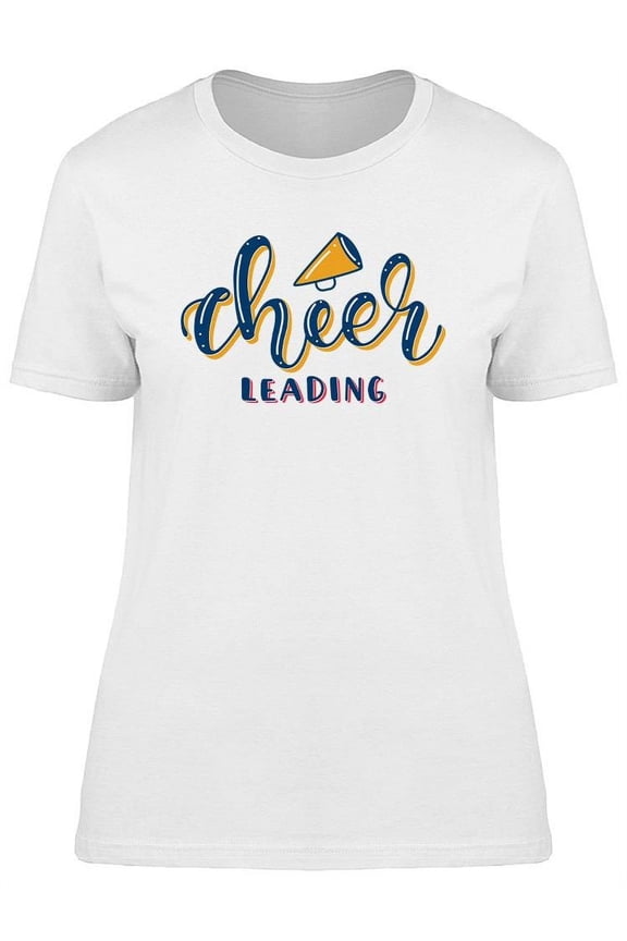 Cheerleading With Megaphone T-Shirt Women -Image by Shutterstock, Female Medium
