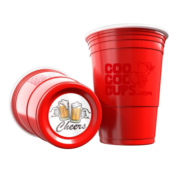 CooCoo Cups® 16oz "Cheers" Party Cups - 50 Count