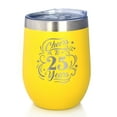 thumbnail image 1 of Bevvee Insulated Wine Tumbler 12 oz Cheers 25 Years 25th Anniversary Gifts Tumblers, 1 of 4