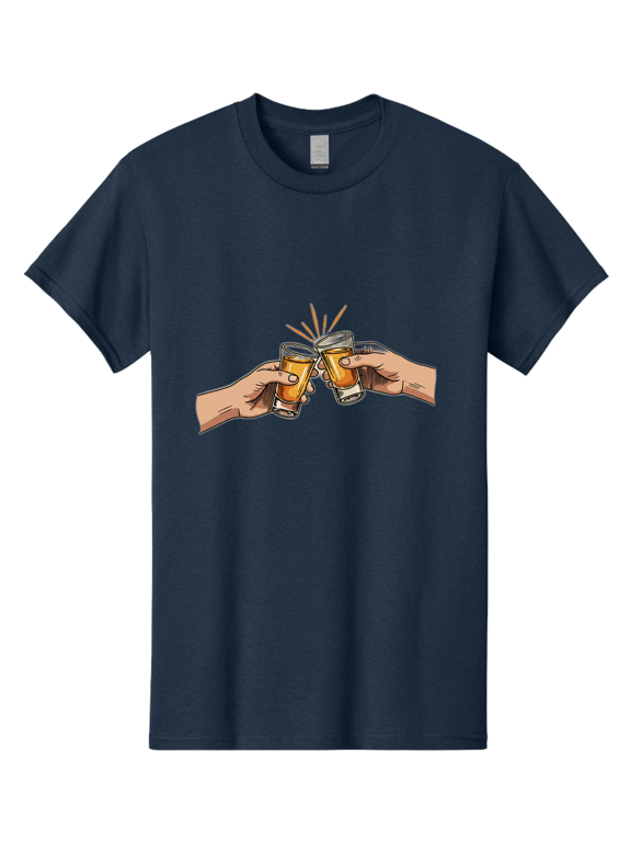 Cheers-3 Mens Graphic Tee, 100% Cotton, Casual Summer Wear BAA285