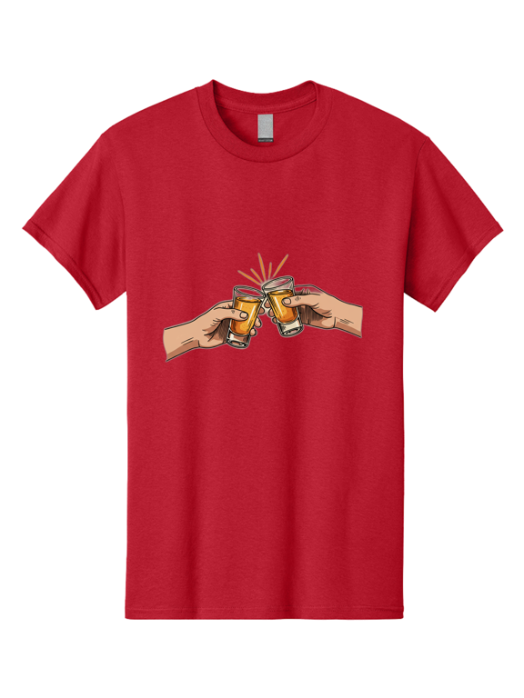 Cheers-3 Mens Graphic Tee, 100% Cotton, Casual Summer Wear BAA285