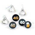 Cheers to 40 Years Candy Stickers Celebrate a Milestone Birthday with
