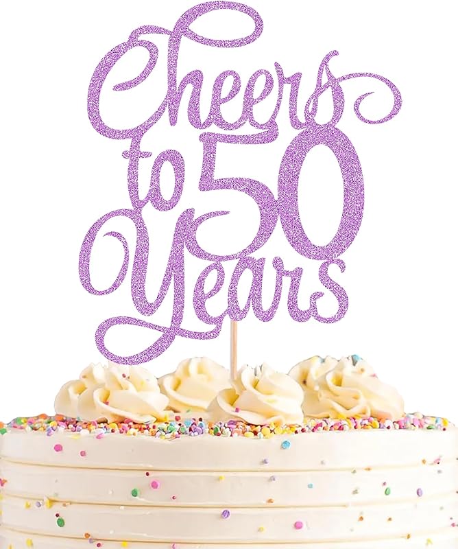 30 Stück Cupcake-Topper Zum 50. Geburtstag – Gold-Glitzer-Deko Für Kuchen & Party