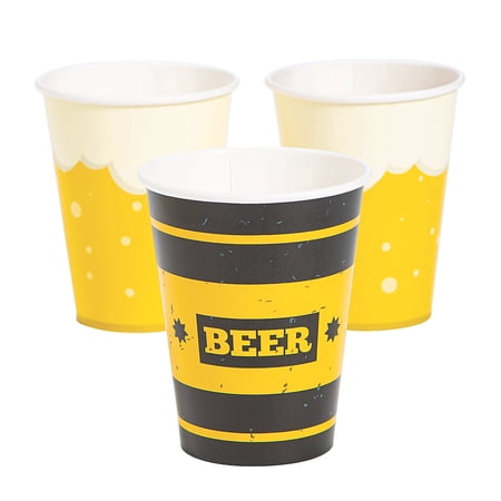 Cheers And Beers Paper Cup - Party Supplies - 8 Pieces