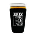 thumbnail image 1 of Cheers & Beers to 30 Years Pint Glass Coolie (Black, 4 Pack), 1 of 2