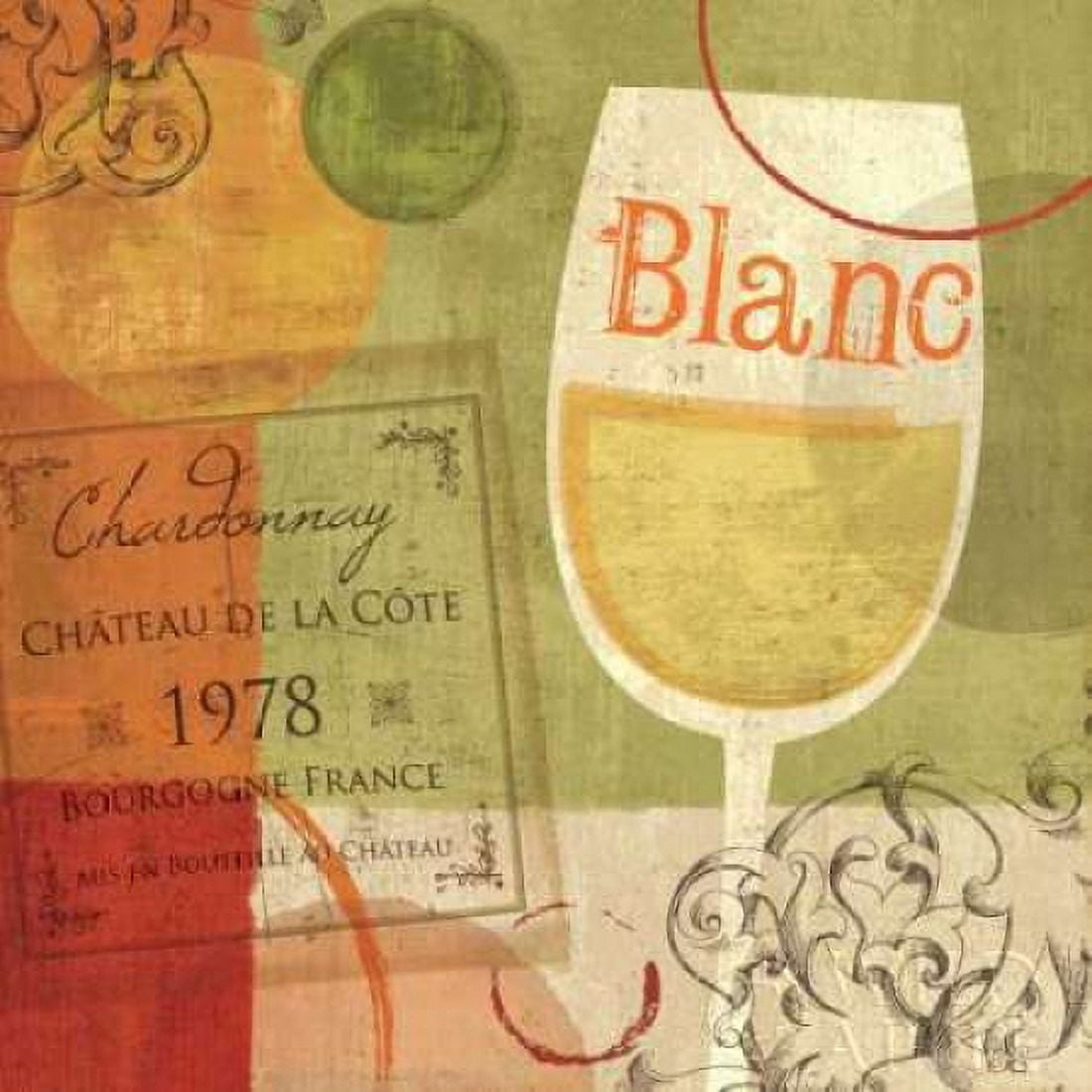 Cheers Blanc Canvas Art - Veronique Charron (24 x 24)
