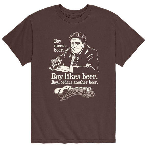 Cheers - Boy Meets Beer - Men's Short Sleeve Graphic T-Shirt
