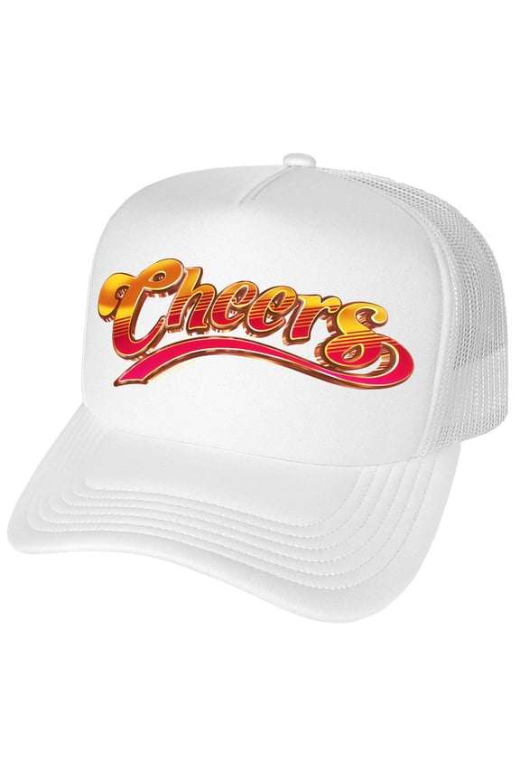 Cheers Bright Logo Foam Snapback Trucker Hat - Unisex for Men and Women