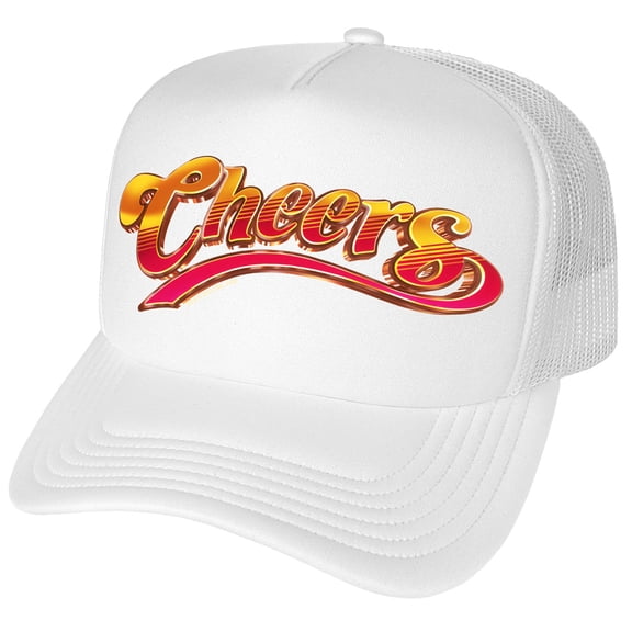 Cheers Bright Logo Foam Snapback Trucker Hat - Unisex for Men and Women