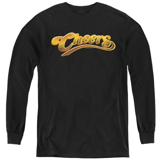 Cheers Cheers Logo Youth Long Sleeve T-Shirt Black