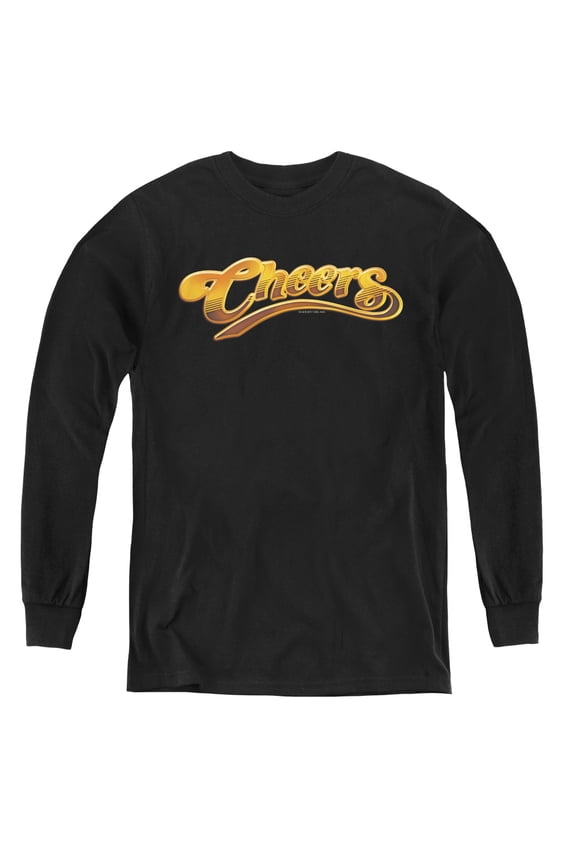 Cheers Cheers Logo Youth Long Sleeve T-Shirt Black