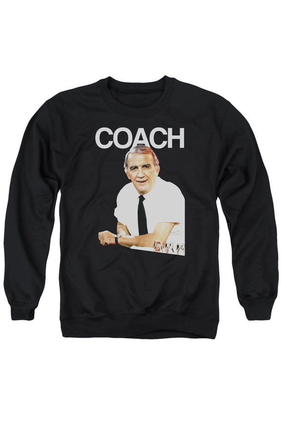 Cheers Coach Adult Crewneck Sweatshirt Black