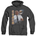 thumbnail image 1 of Cheers Coach Adult Heather Hoodie Sweatshirt Black, 1 of 1