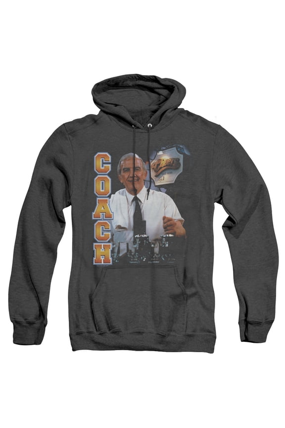 Cheers Coach Adult Heather Hoodie Sweatshirt Black
