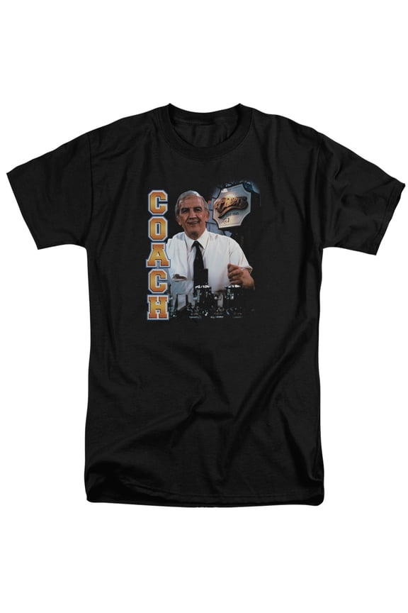 Cheers Coach Adult Tall T-Shirt Black