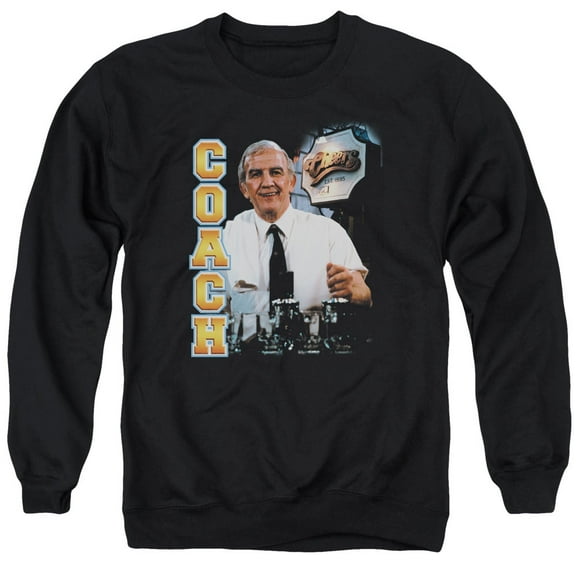 Cheers Coach Adult Crewneck Sweatshirt Black