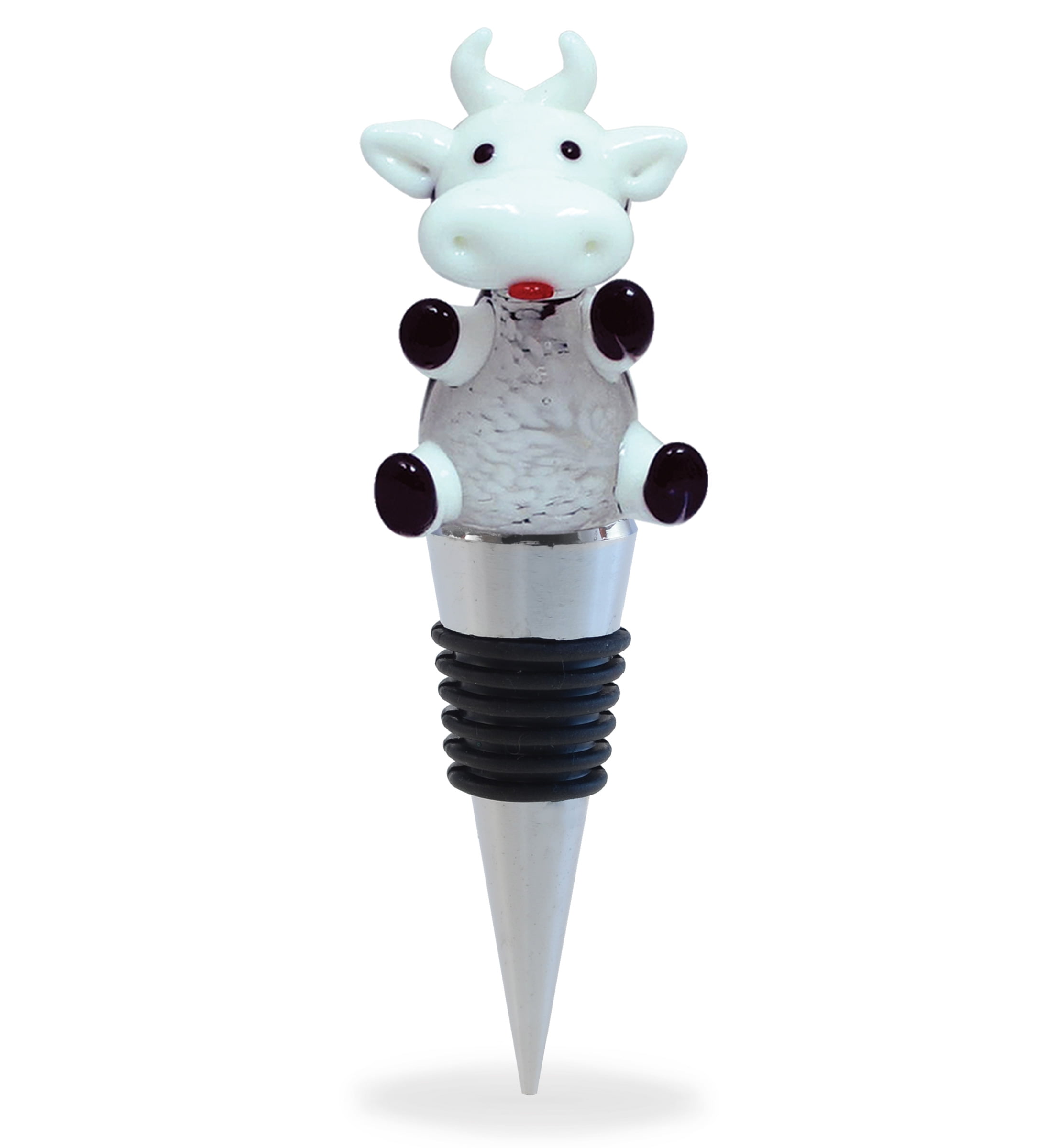 Cheers Cow Glass Wine Stopper – Cute Vacuum Seal Reusable Farm