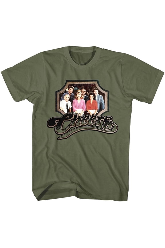 Cheers - Framed Photo - Officially Licensed American Classics - Front Print Solid Adult Short Sleeve T-Shirt