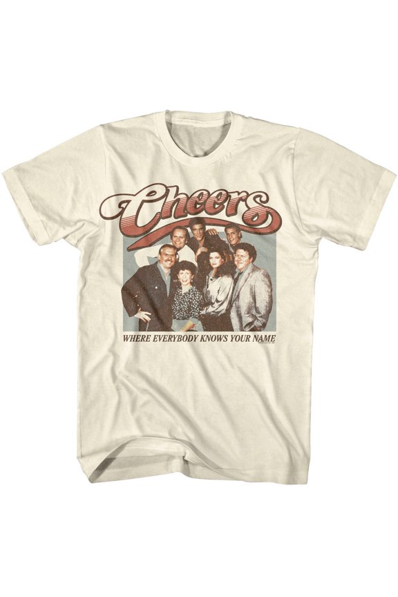 Cheers - Group Photo - American Classics - Natural Adult Short Sleeve T-Shirt
