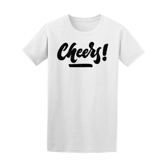 Cheers Ink Calligraphy Tee Men's -Image by Shutterstock