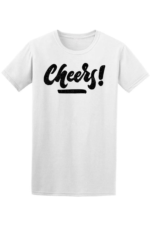 Cheers Ink Calligraphy Tee Men's -Image by Shutterstock