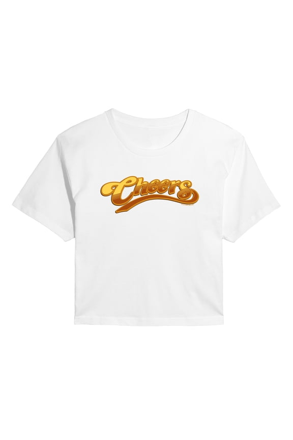 Cheers - Large Logo - Juniors Cropped Graphic T-Shirt