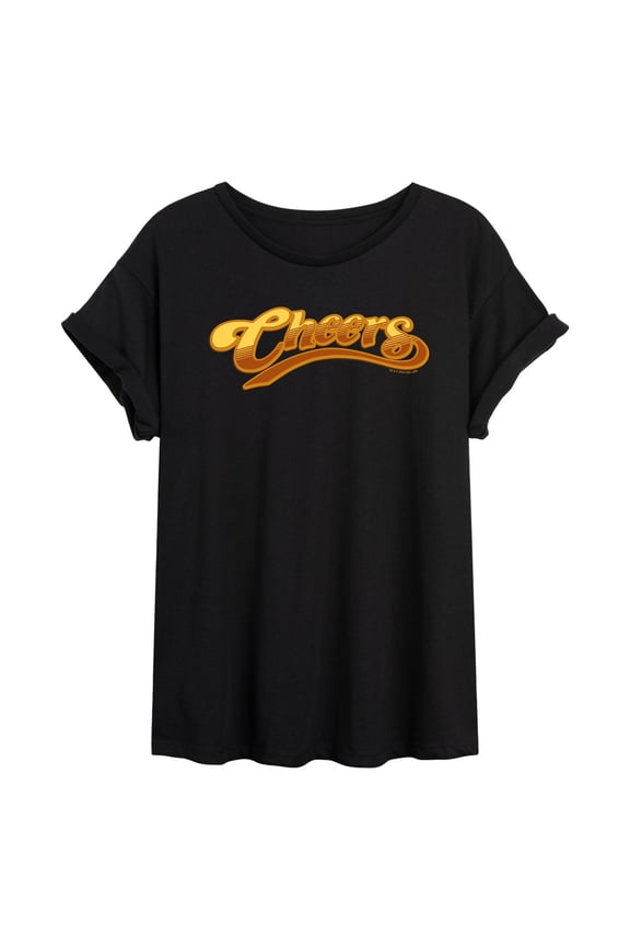 - Large Logo - Juniors Oversized Graphic T-Shirt