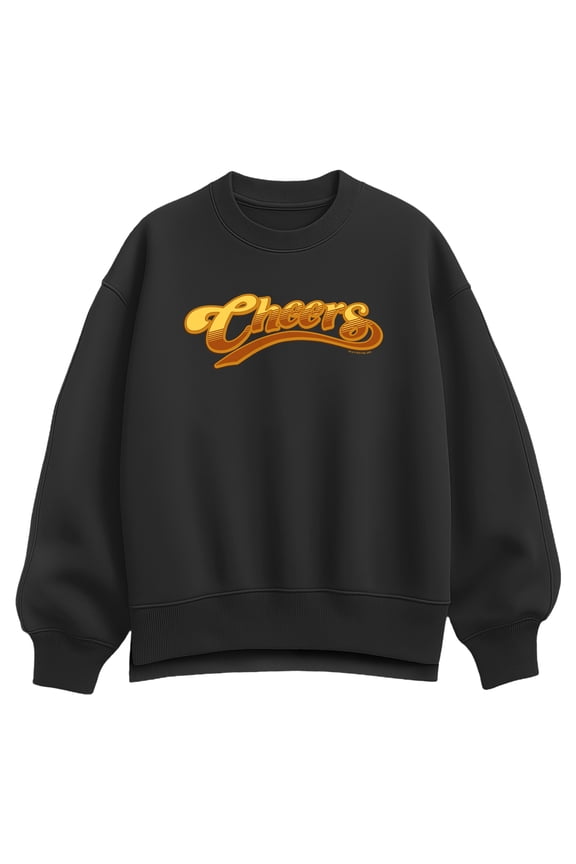 Cheers - Large Logo - Women's Oversized Fleece Crew Sweatshirt