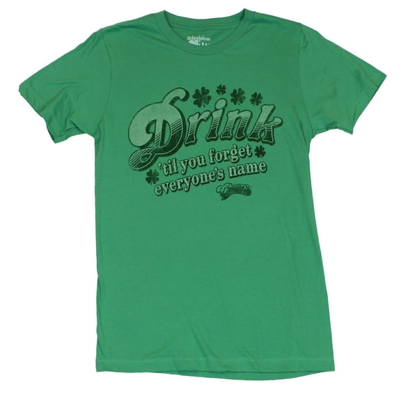 Cheers Mens T-Shirt  - "Drink Till You Forget Everyone's Name Image (Small)